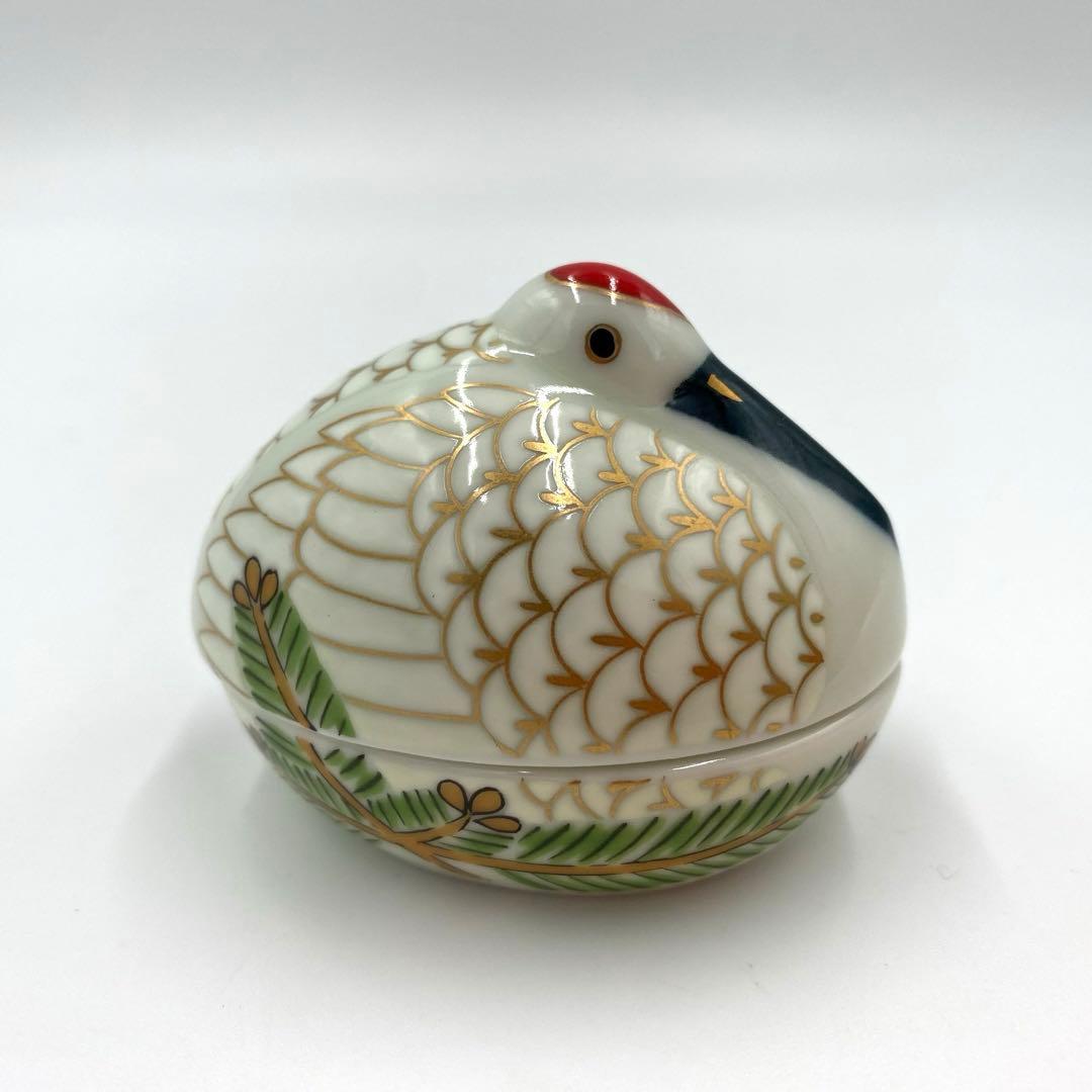 【新品】【大人気】有田焼幸楽窯　鶴亀珍味入セット　縁起物