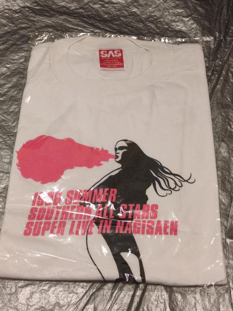 サザンオールスターズ 渚園 ライブ Tシャツ 1998年　SAS　火の玉　火遁
