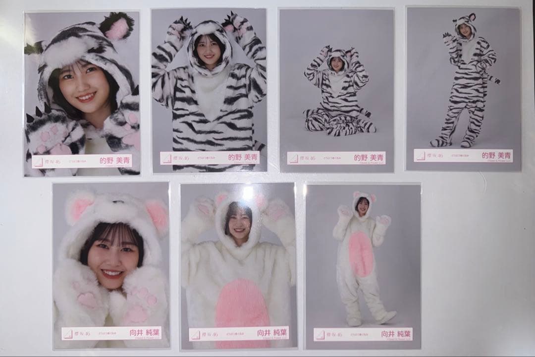 櫻坂46 どうぶつ着ぐるみ　三期生　生写真　まとめ売り