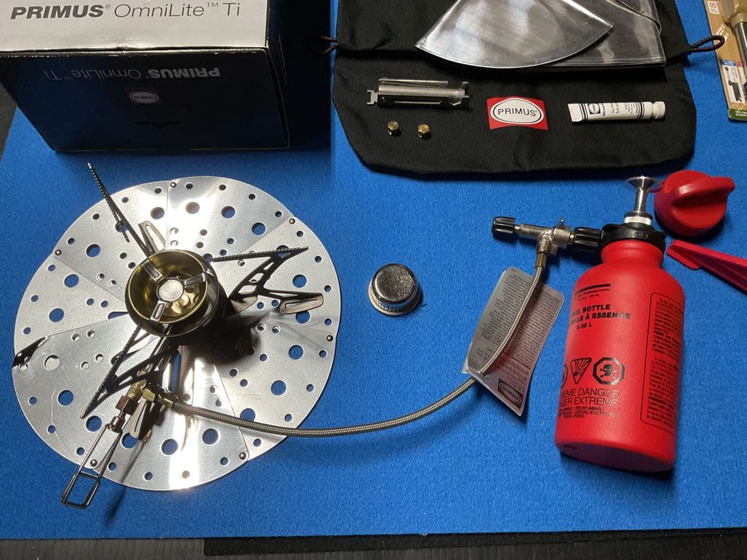 PRIMUS OMNI ライトTI 動作良好超美品・サイレンサーor付属品多数付