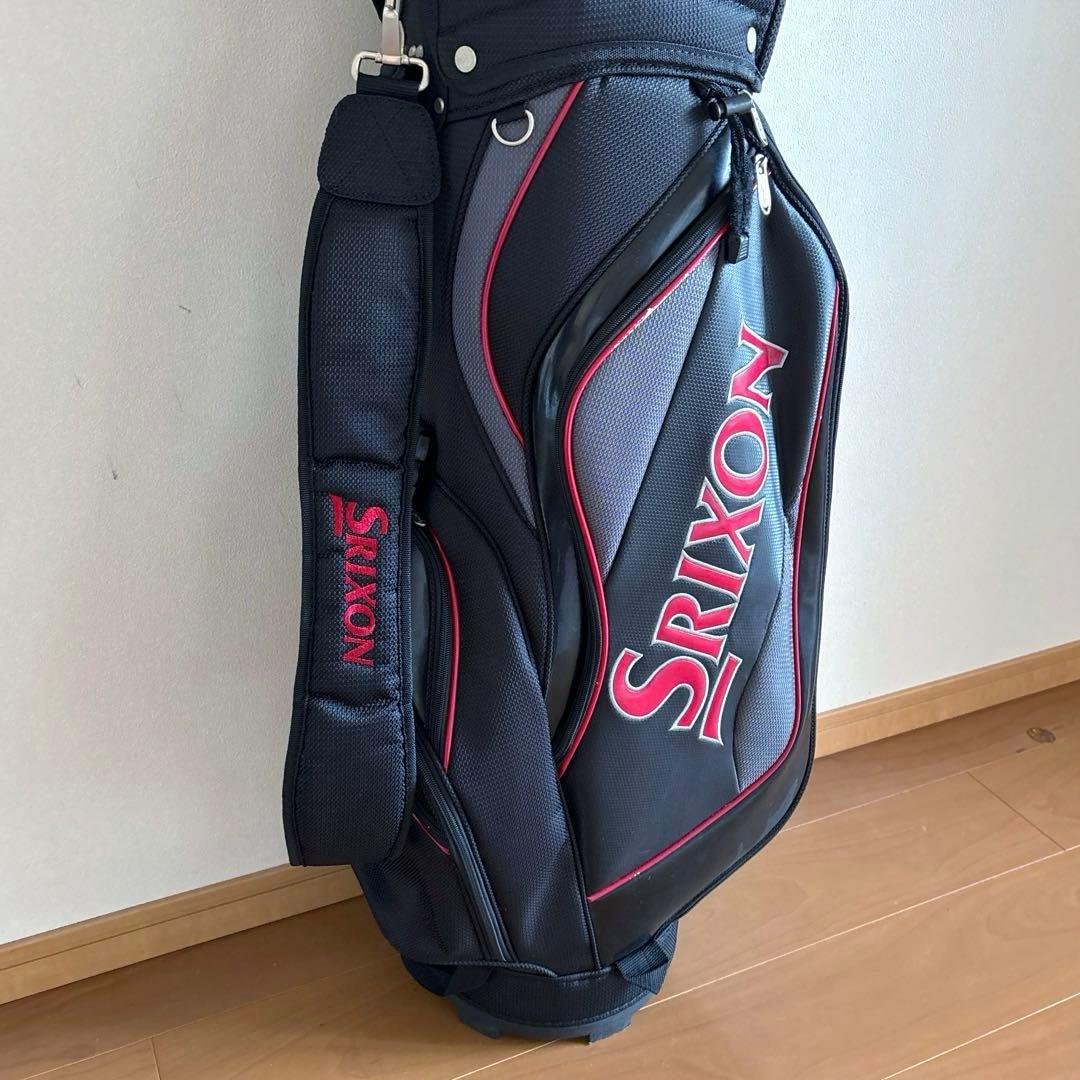 SRIXON スリクソン 軽量キャディバッグ フード付き 8.5型/5分割 黒