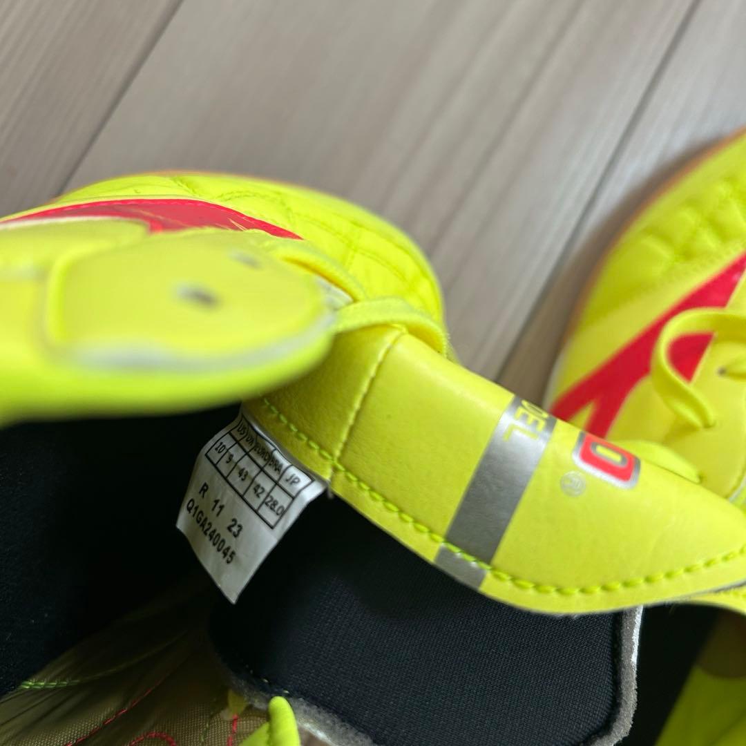 ミズノMORELIA SALA JAPAN IN 28cm イエロー×レッド