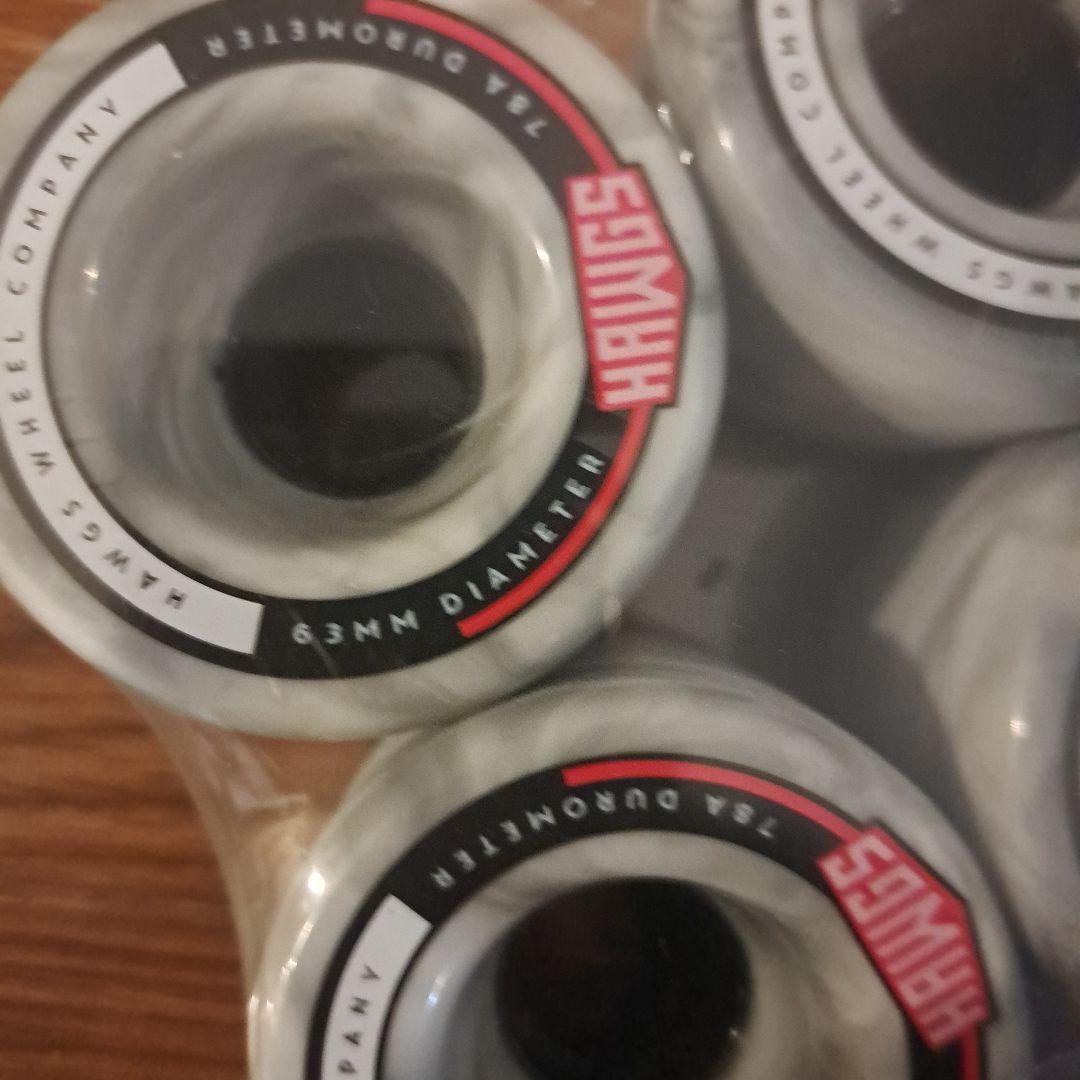 HAWGS スケートボードホイール 63mm 78A 4個セット ランドヤッツ
