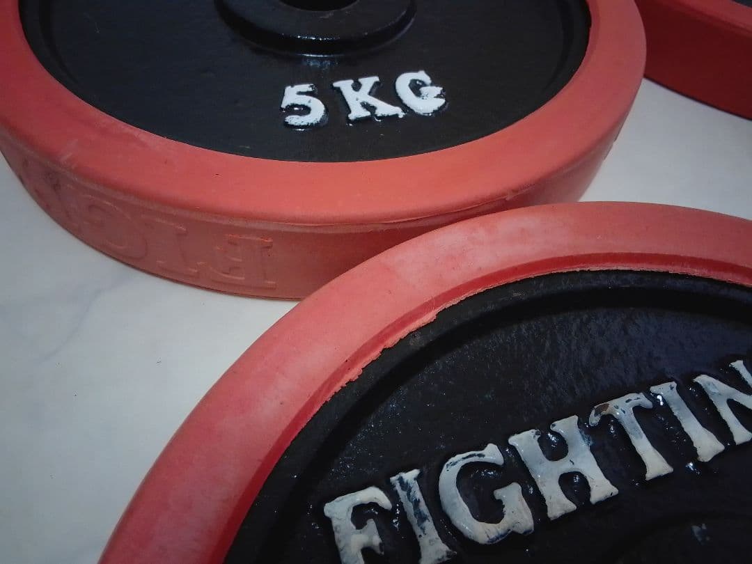 ファイティングロード ダンベル ラバー付 5kg×4 合計20kg 28mm ②