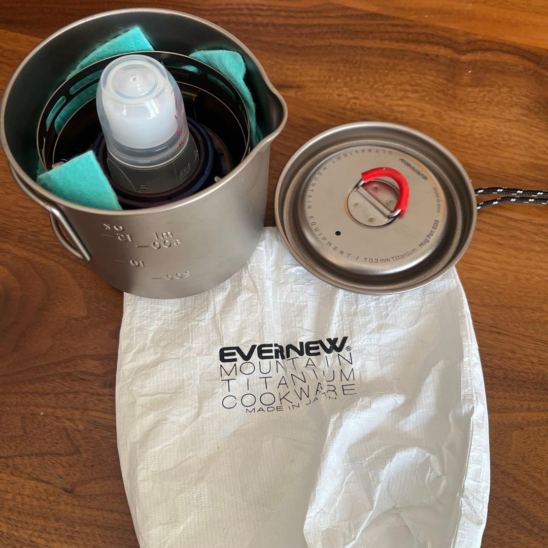 エバニュー(EVERNEW) Ti Mug pot 500 Stove set