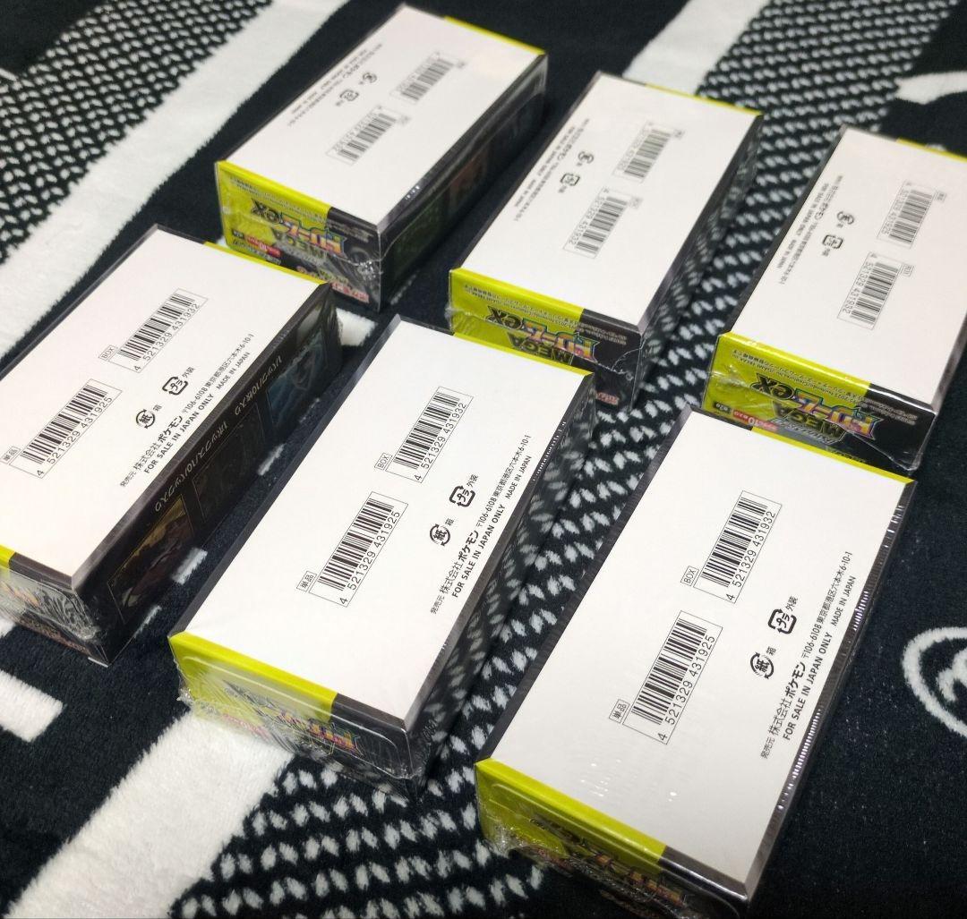 シュリンク付きポケモンカードゲーム MEGAドリームex 6box + 5パック