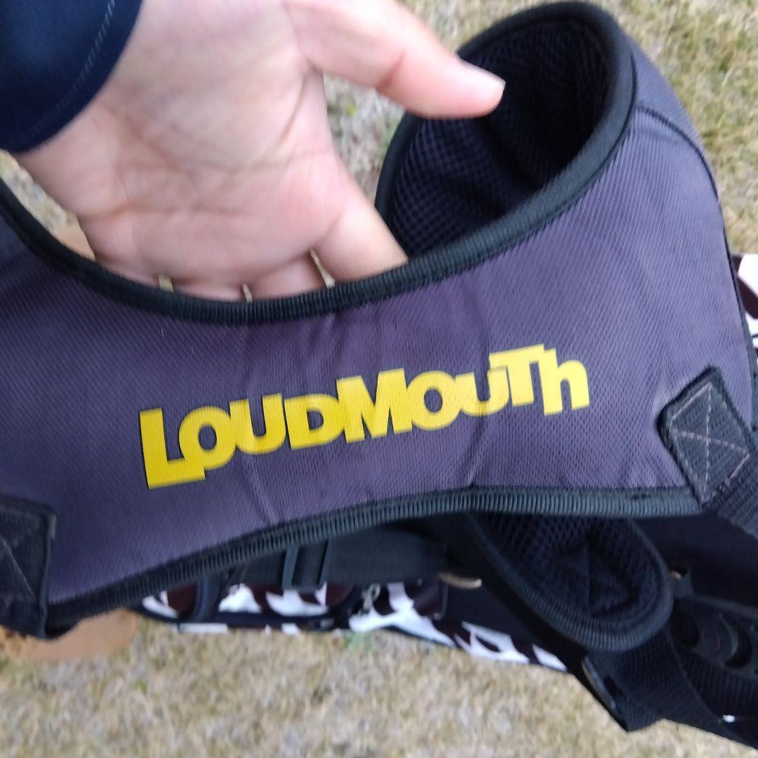 LoudMouth ゴルフバッグ ハウンドトゥース柄　ネームプレート付き