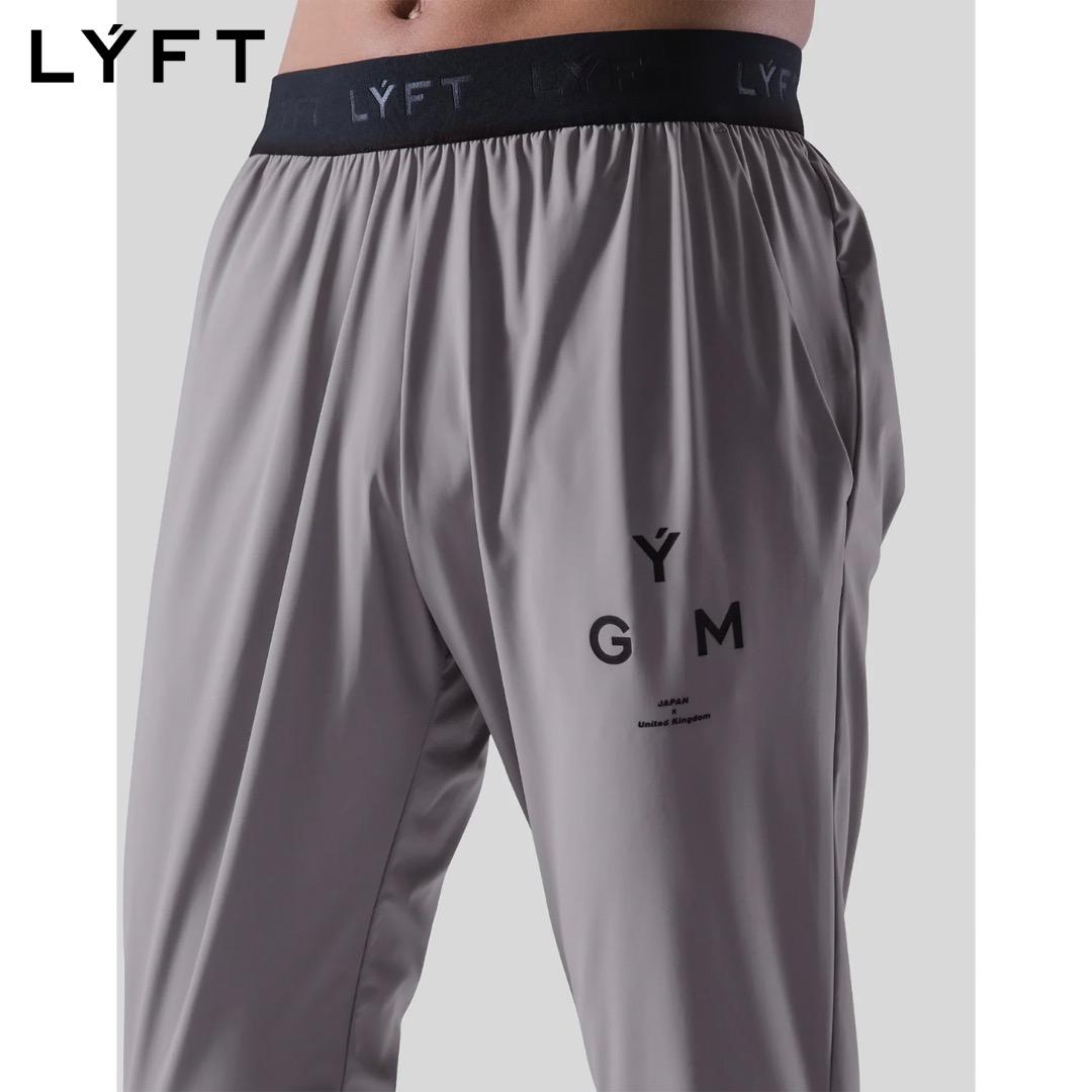 LÝFT GÝM ストレッチ テーパードパンツ メンズ XL グレー