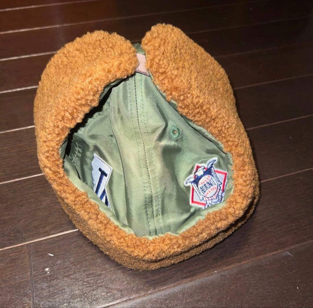 LA 59FIFTY キャップ 耳付き オリーブ