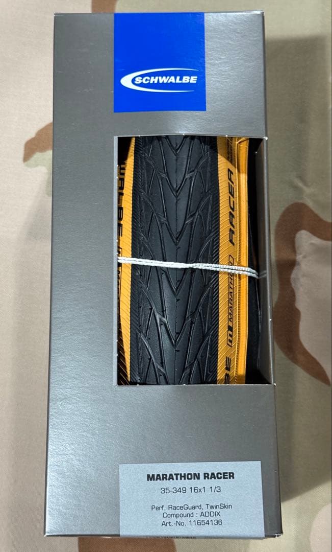 SCHWALBE Marathon Racer タンウォールbrompton