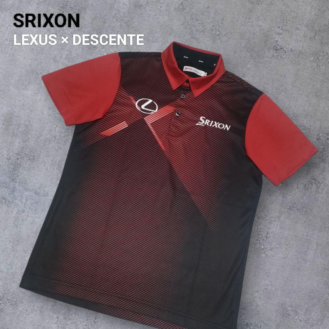 極美品 SRIXON 松山英樹 モデル ゴルフ シャツ レクサス デサント M