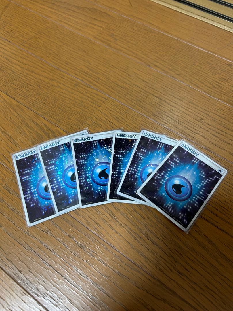 Pokémon 基本水エネルギー 6枚
