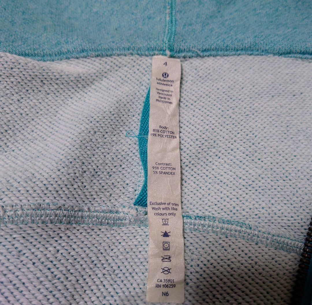 lululemon エメラルドグリーン パーカー フルジッパー レディース