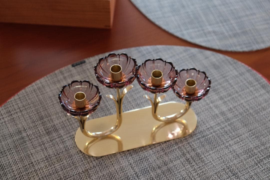 【えみーページ】北欧ビンテージ キャンドルホルダー キャンドルスタンド
