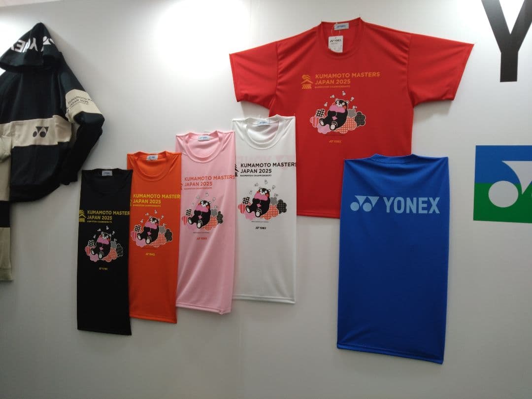 YONEXヨネックス2025熊本マスターズくまモンTシャツ