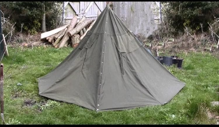 【未使用品】 純正品 ポーランド軍支給 Lavvu テント サイズ３ キャンバス