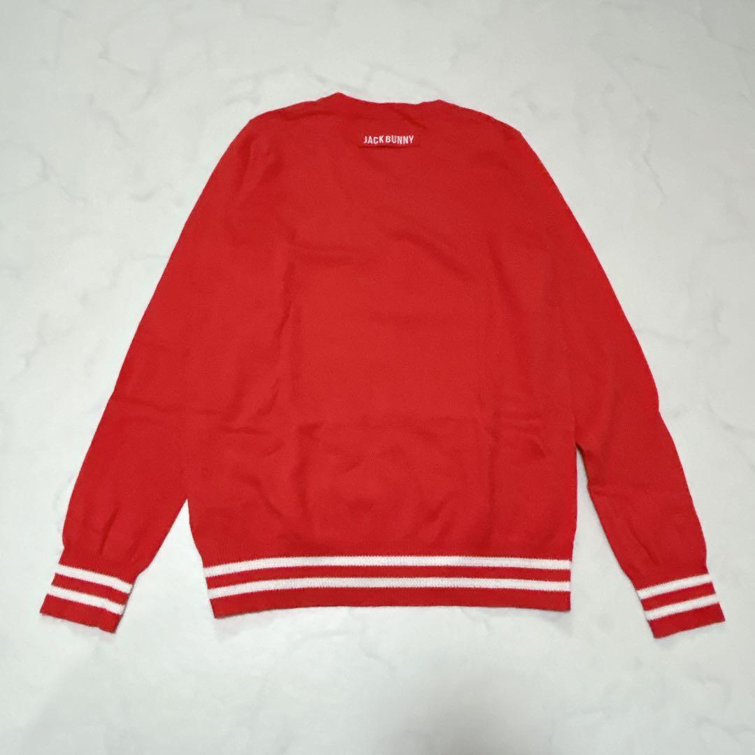 FILA ゴルフパンツ 紺 L /ジャックバニー 綿セーター 赤 L 2点セット