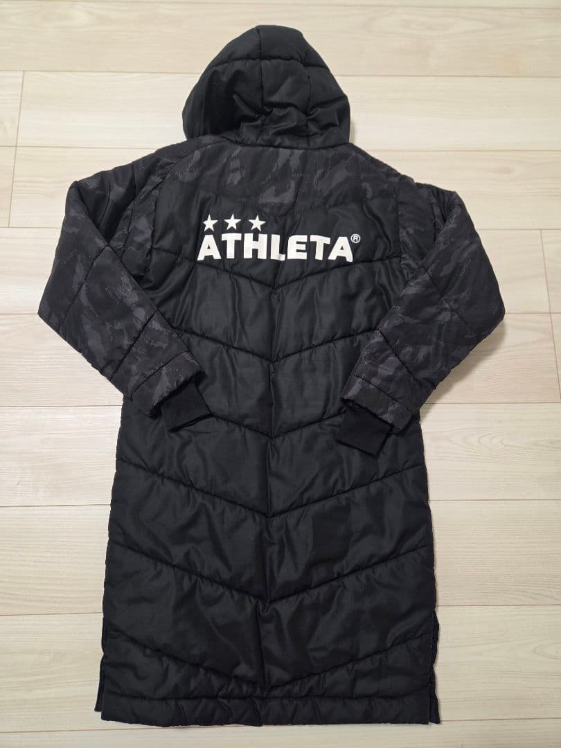 ATHLETA ベンチコート ブラック黒 140サッカー フットサル