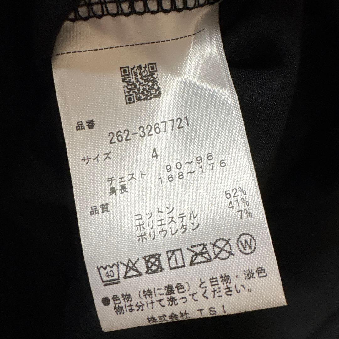 新品パーリーゲイツ ジャックバニー 半袖モックネックシャツストレッチ(4)M/黒