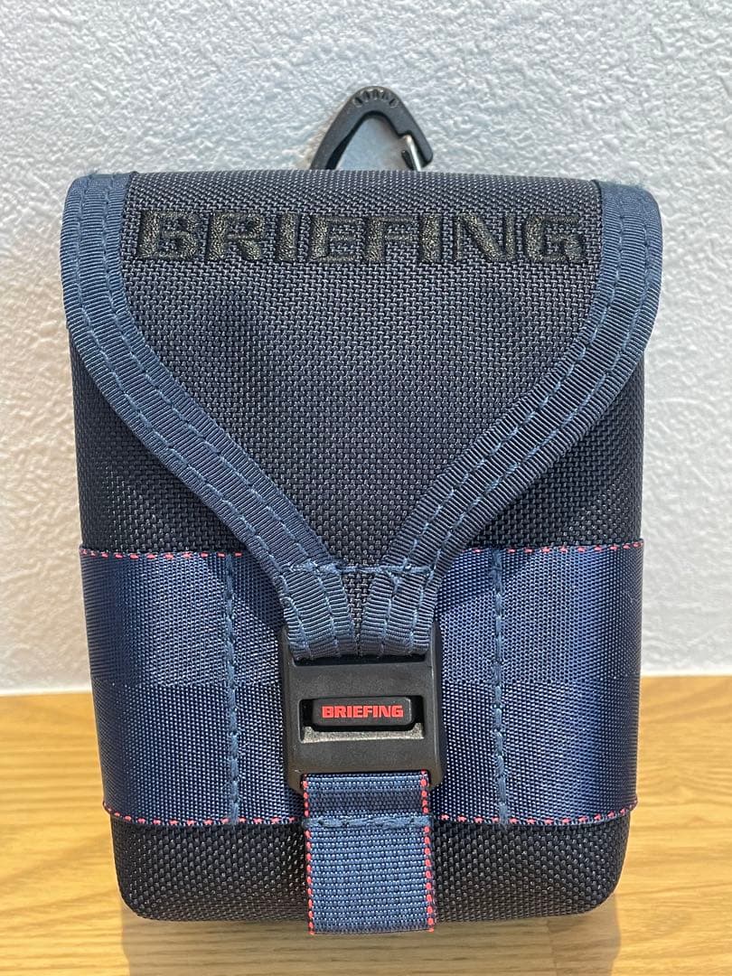 【美品】BRIEFING GOLF スコープボックスポーチ ネイビー