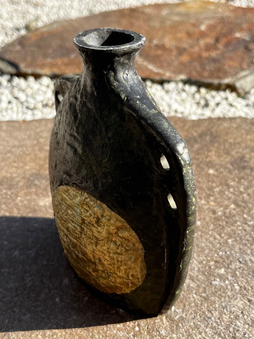 青銅　ブロンズ　花瓶　花器　高岡銅器