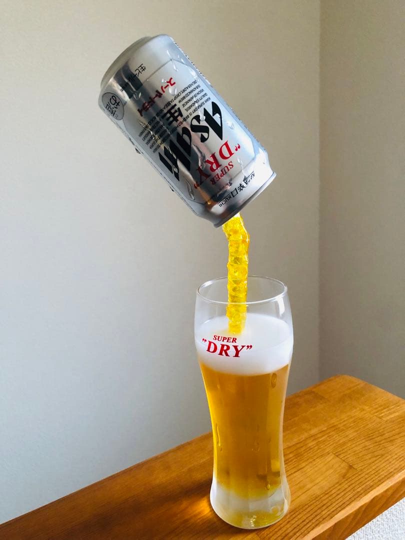 ⭐︎ROZE⭐︎　持ち上げビール　アサヒスーパードライ　麒麟一番搾り　水滴付き