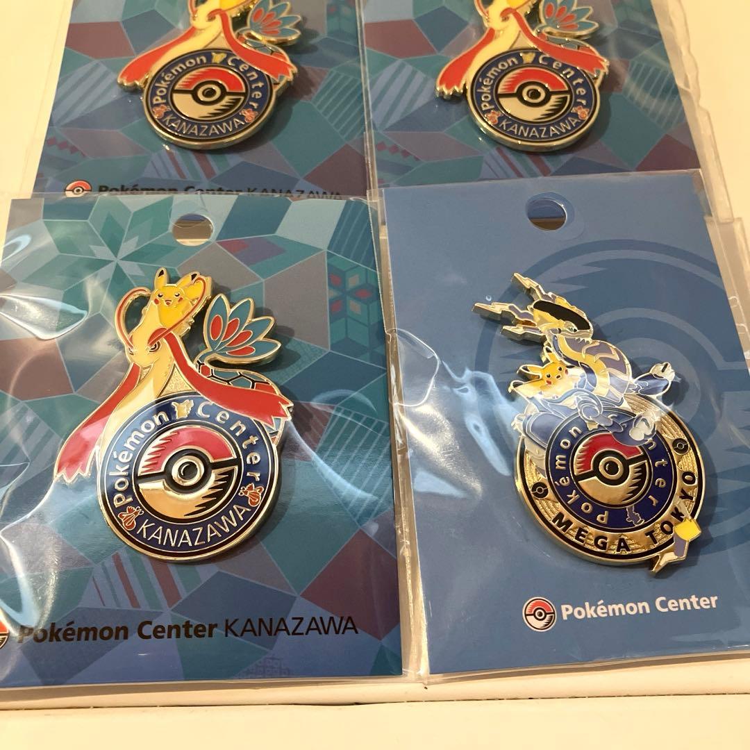 【金沢限定、メガトウキョー限定】ポケモンセンターロゴピンズ4個