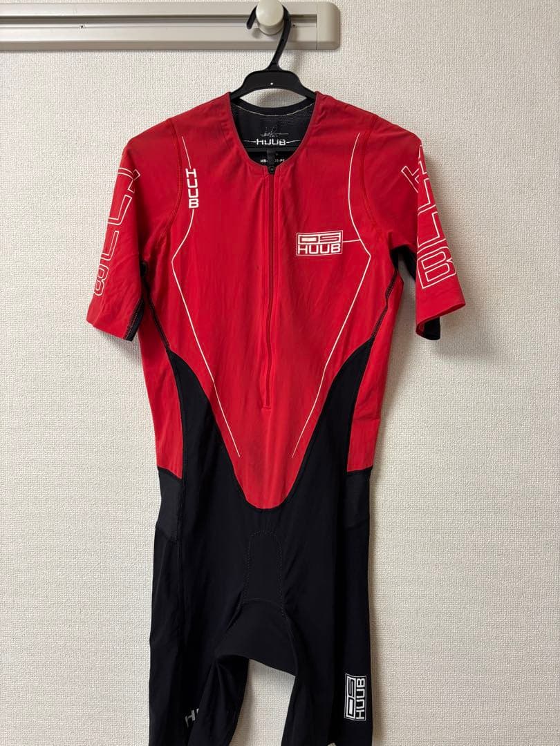 HUUB トライスーツ XS レッド×ブラック レース使用10回未満