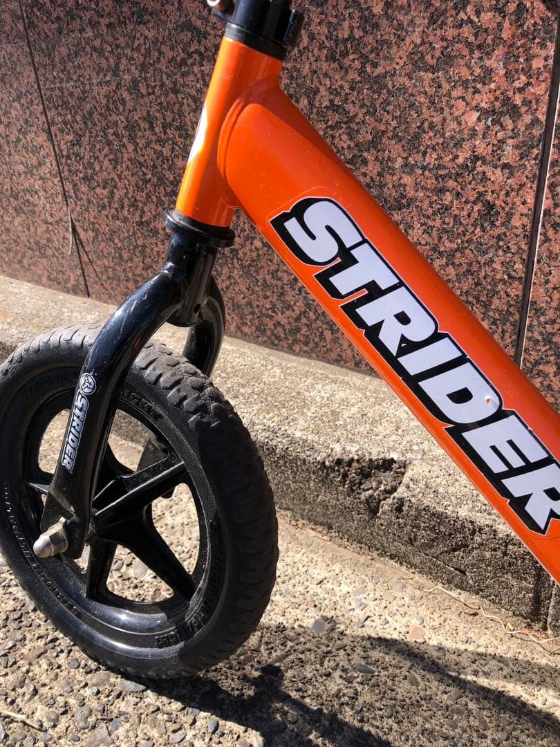 ⭐️直接お渡しのみ ‼️STRIDER バランスバイク オレンジ