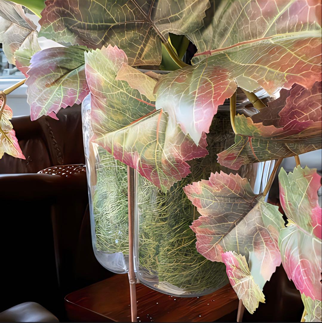光触媒　人工観葉植物　ウォールグリーン　フェイクグリーン　カラジュームアレンジＷ