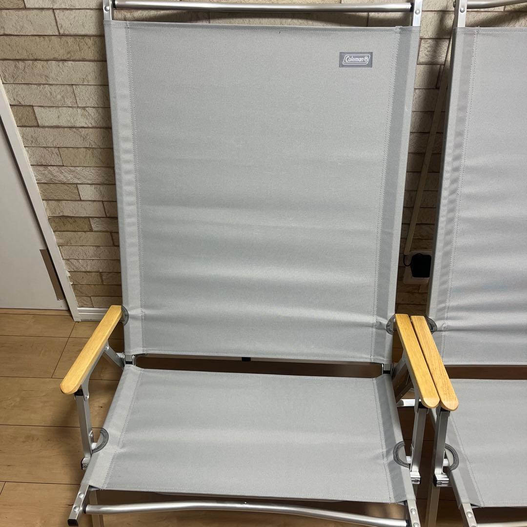 Coleman フォールディングチェア　ワイド　グレー　２脚