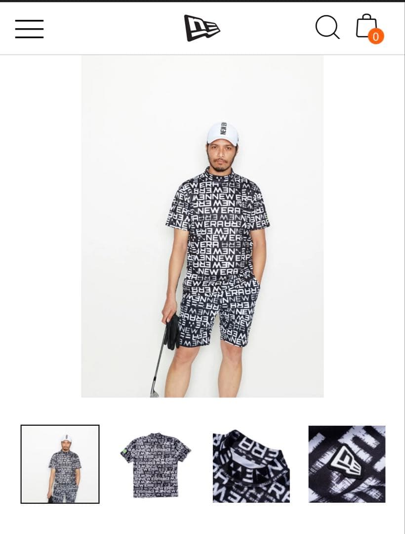 NEW ERA GOLF ミドルネックテックTシャツMサイズ