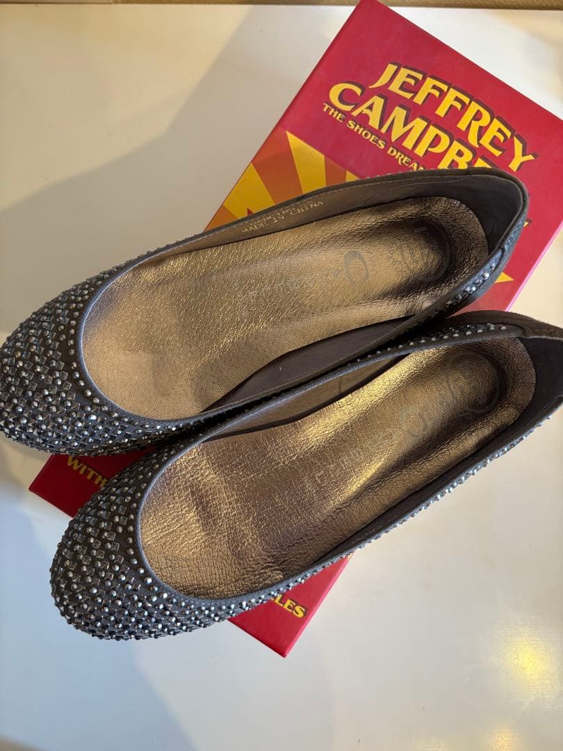 希少！未使用裏・張済JEFFREY CAMPBELL スパンコールバレエシューズ