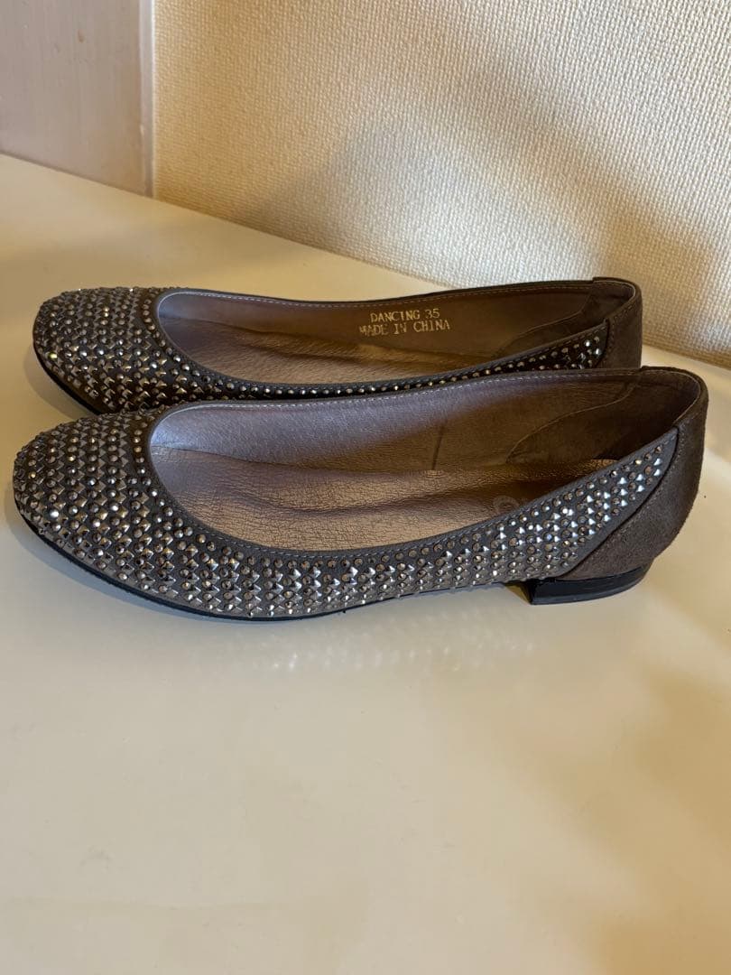 希少！未使用裏・張済JEFFREY CAMPBELL スパンコールバレエシューズ