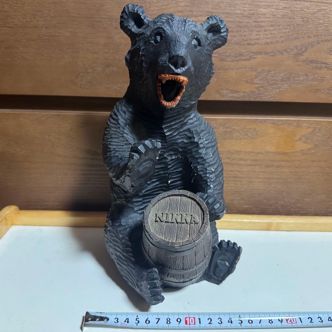 値下げ ニッカウイスキー非売品ノベルティ NIKKA樽抱き熊 /不用品 現状渡し