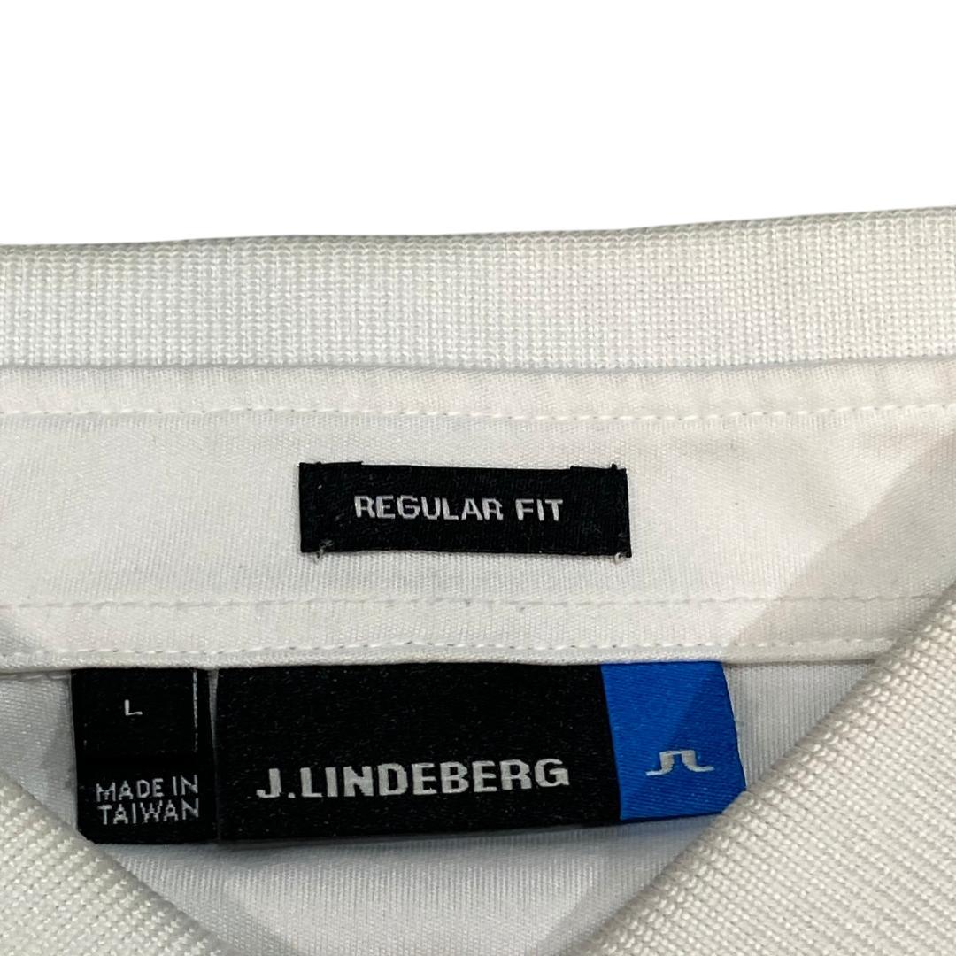 J.LINDEBERG ジェイリンドバーグ 半袖 ポロシャツ L ホワイト