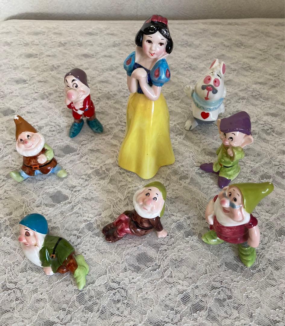 【希少】白雪姫　陶器置物セット スノービューティー