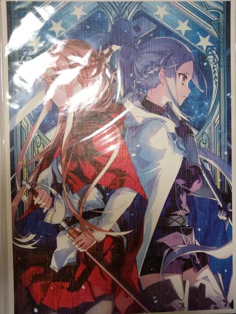 ソードアート・オンライン アスナ　SAO　デスクマット　キャンバスイラストカード