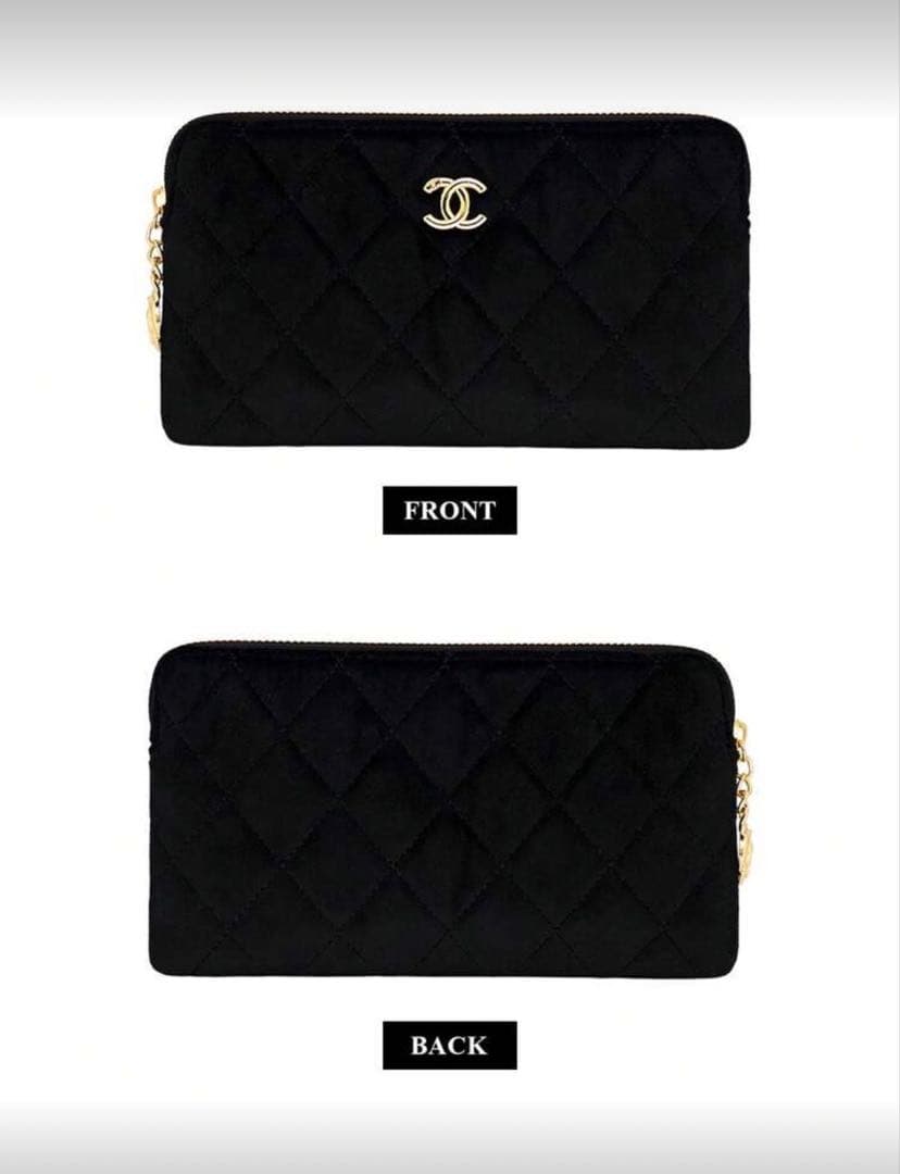 ♡CHANEL ブラック キルティングポーチ♡