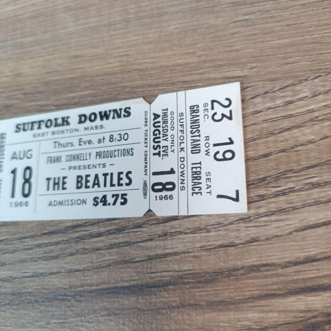 THE BEATLES 1966 未使用コンサートチケット アメリカ
