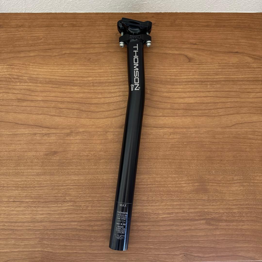 【美品】THOMSON SP-E101-SB シートポスト 27.2x330mm