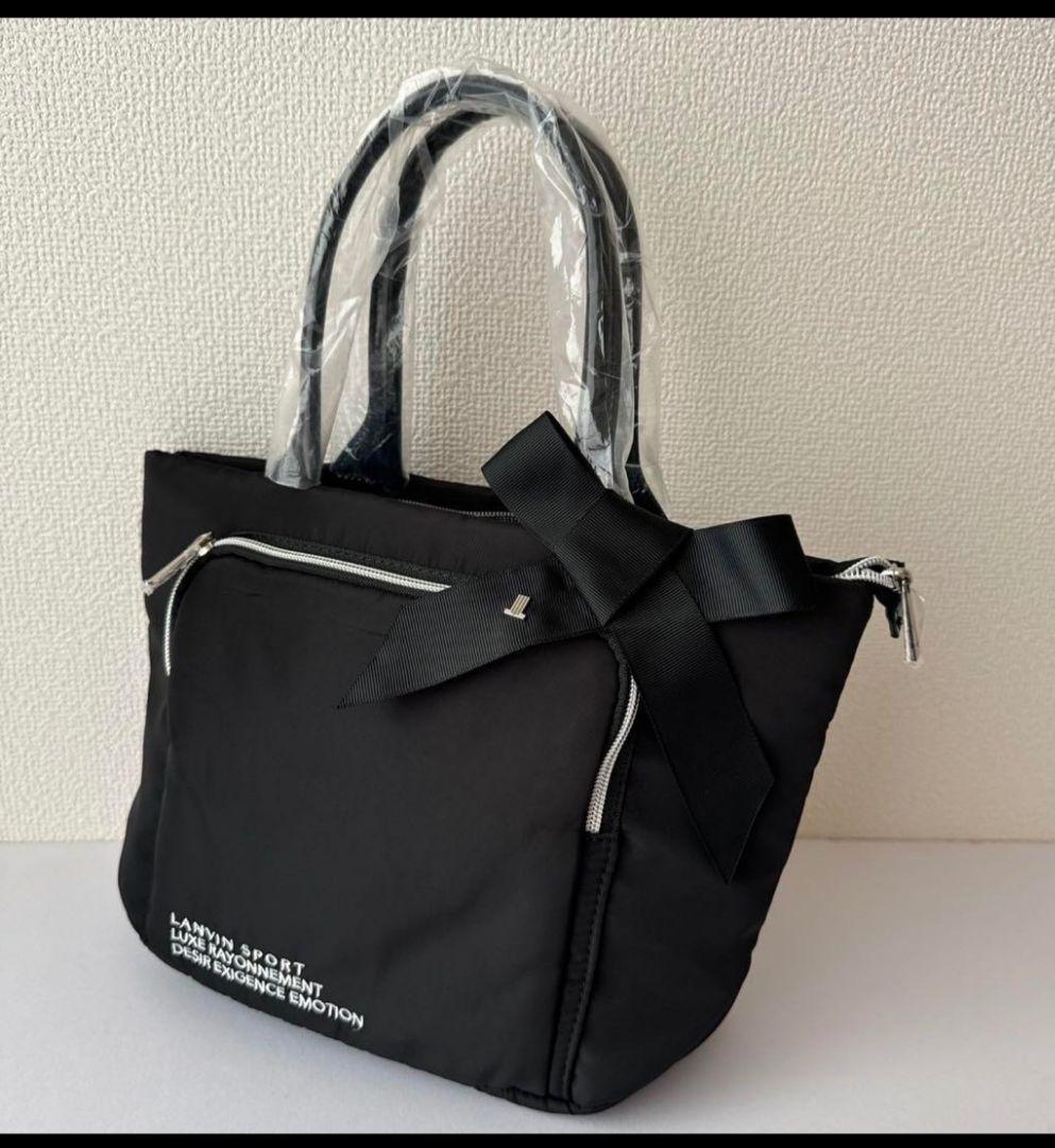 新品/完売品/デサント　ランバン スポール カートバッグ レディース ゴルフ 黒