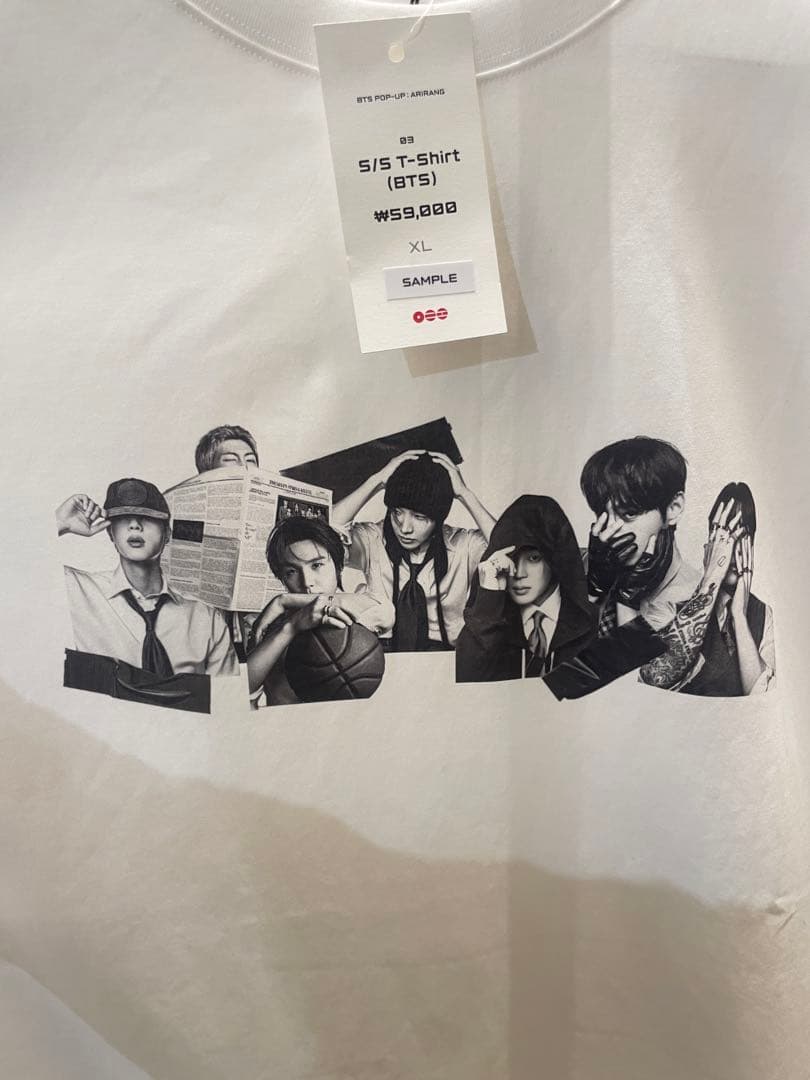 BTS アリラン　ARIRANG ポップアップ　全員　Tシャツ　Mサイズ　新品