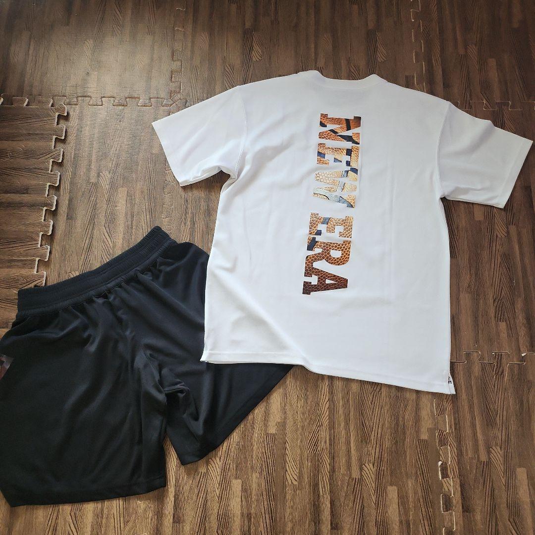 美品　NEW ERA 　バスケ　Tシャツ&ハーフパンツセット売り
