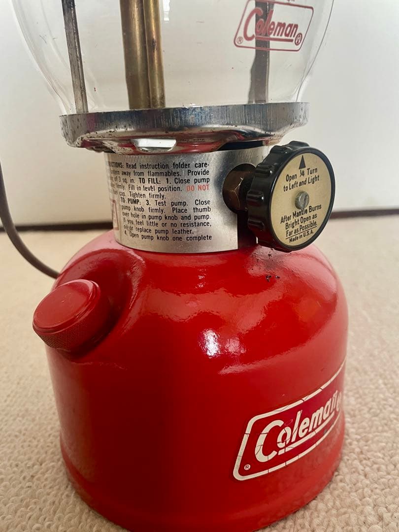 コールマン ランタン 200A 1975年6月 ブラックダイアル 美品