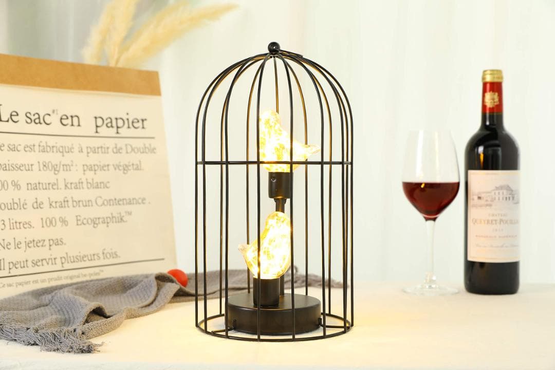 鳥かごデザイン 装飾ランプ 間接照明ライト LED おしゃれ