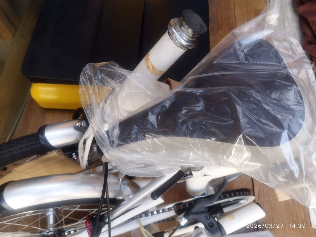 折りたたみ自転車 ホワイト