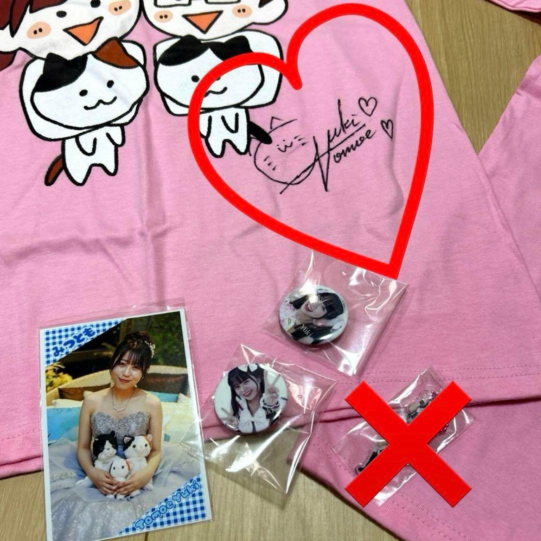 ともえとみっちゃん　幸巴　ともぽん　缶バッジ　Tシャツ　レア　非売品 サイン