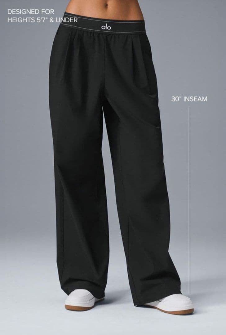 Alo yoga suit up trouser ワイドパンツ (アロヨガー)