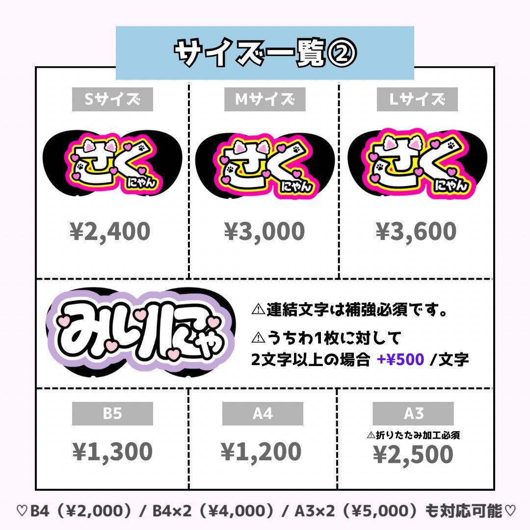 みきページ♡ネームボード うちわ文字 連結文字パネル オーダー